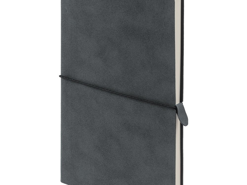 Ежедневник Nubuk, недатированный, темно-серый