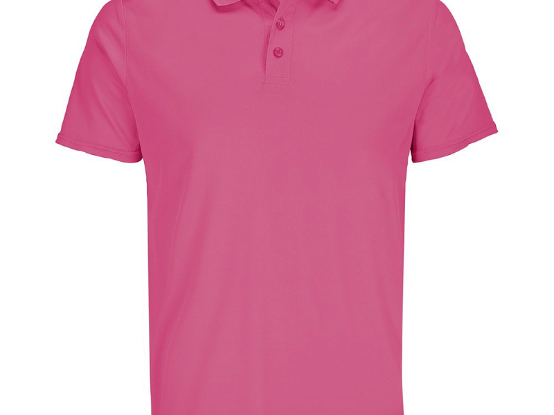 Рубашка поло унисекс Pitcher, розовая (ribbon pink)