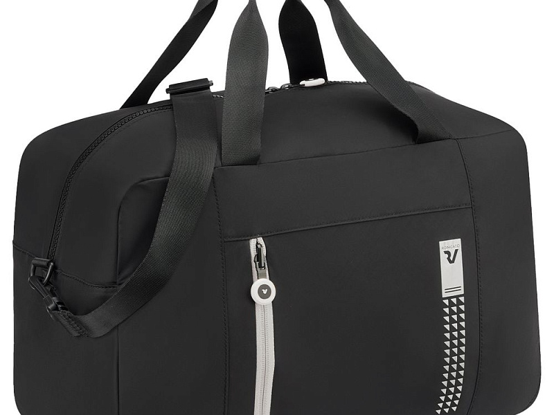 Сумка дорожная Compact Neon, черная с белым