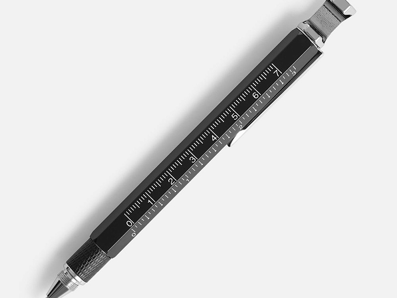 Ручка шариковая Numeric, мультиинструмент, черная