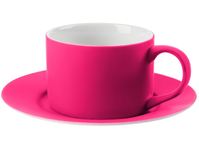 Чайная пара Best Morning, ярко-розовая (фуксия)