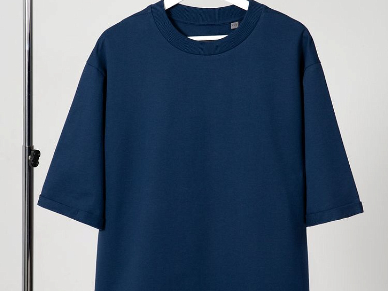 Футболка оверсайз унисекс Kosmos 2.0, темно-синяя