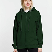 Толстовка на молнии с капюшоном Siverga 2.0, темно-зеленая