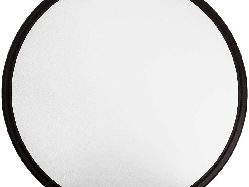 Плакетка Plaque, круглая, венге с серебристой пластиной