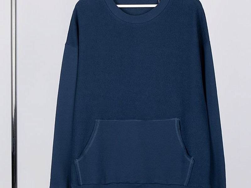 Свитшот оверсайз унисекс Vozduh, темно-синий