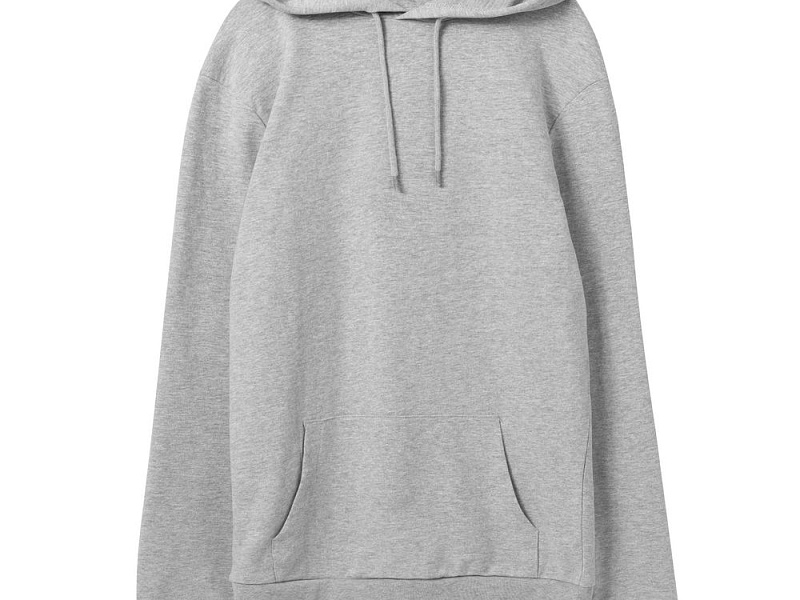 Толстовка с капюшоном унисекс Hoodie, серый меланж