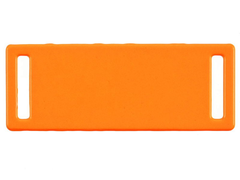 Шильдик металлический Kova, оранжевый неон