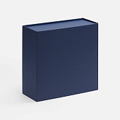 Коробка складная Quadra Fold, темно-синяя
