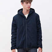 Куртка софтшелл с капюшоном мужская Falcon Men, черная