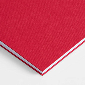 Блокнот Dali в клетку, красный