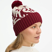 Шапка Wintertude, красная с белым