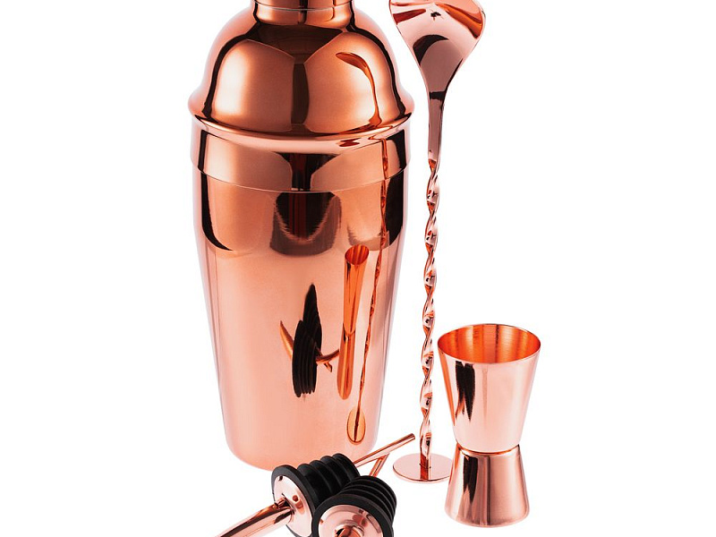 Набор для приготовления коктейлей Pourpour, медный