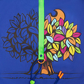 Круглая резинка Chapu S, синяя, 50 см