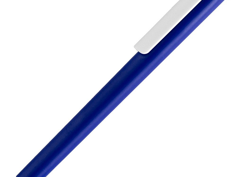 Ручка шариковая Pigra P03 Mat, темно-синяя с белым