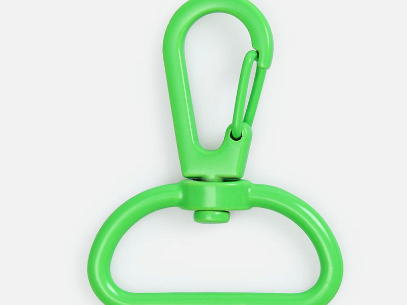 Застежка-карабин Snap Hook, L, зеленый неон