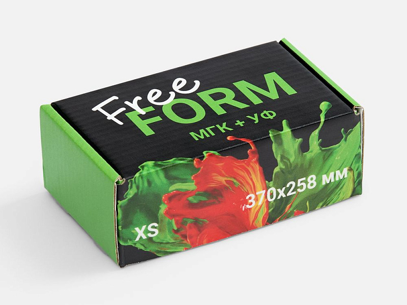 Коробка Freeform с печатью на заказ, размер XS