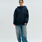 Дождевик-анорак Alatau, укороченный, темно-синий, единый размер