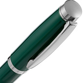 Ручка шариковая Letra Chrome, глянцевая, темно-зеленая