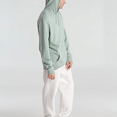 Толстовка с капюшоном унисекс Hoodie, серо-зеленая