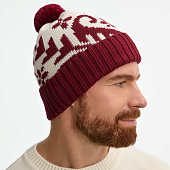 Шапка Wintertude, красная с белым