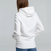 Толстовка на молнии с капюшоном унисекс King, белая