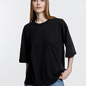 Футболка оверсайз унисекс Base Space, черная