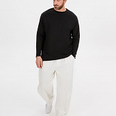 Лонгслив унисекс Siluetti Fuori, черный