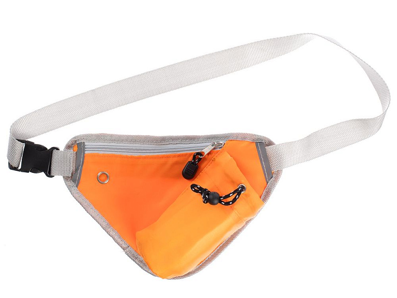 Сумка поясная с отделением для бутылки Waterun, оранжевая