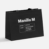 Пакет бумажный Manilla L, черный