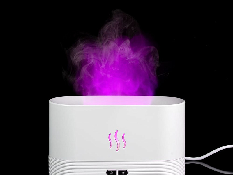 Увлажнитель-ароматизатор с имитацией пламени Fuego ver.2, белый