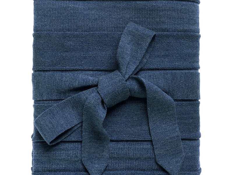 Плед Pleat, синий