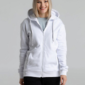 Толстовка на молнии с капюшоном Siverga Heavy 2.0, белая
