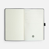 Ежедневник Lungo, недатированный, черный