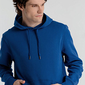 Толстовка с капюшоном унисекс King, ярко-синяя