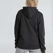 Толстовка с капюшоном унисекс Hoodie, серый меланж (антрацит)