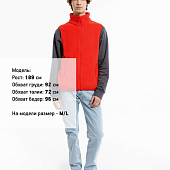 Жилет флисовый унисекс Nesse, красный