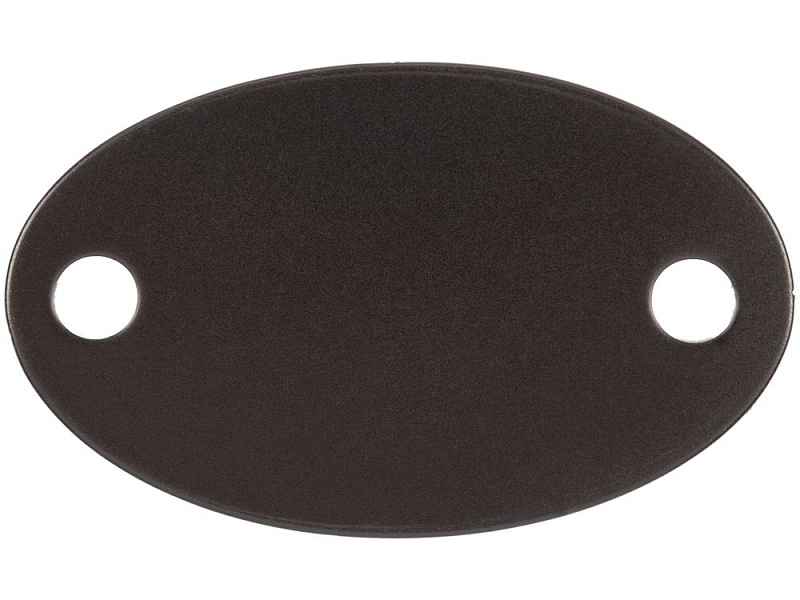 Шильдик металлический Alfa Oval, серый металлик