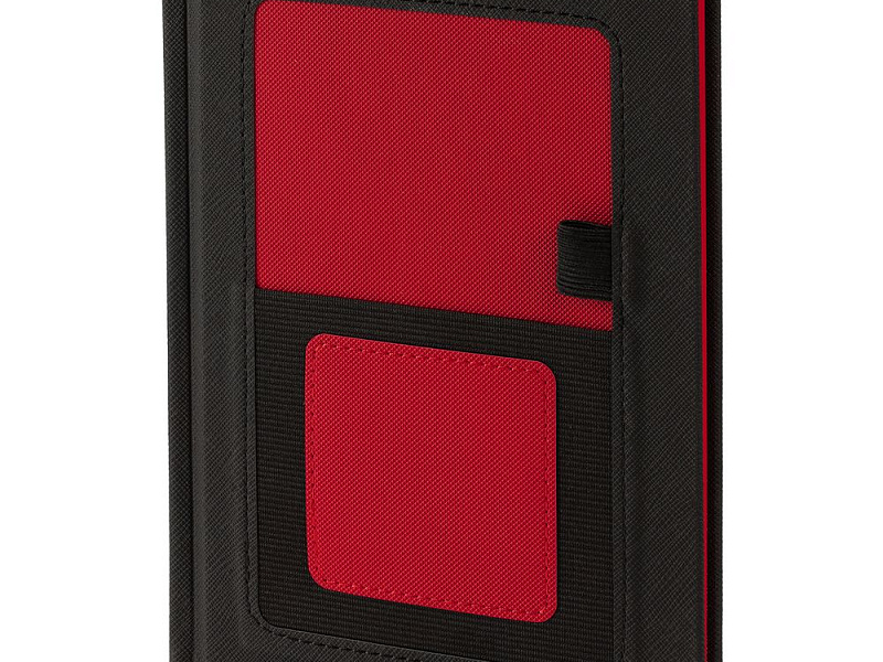 Ежедневник Mobile на заказ, недатированный, черно-красный