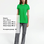 Рубашка поло женская Virma Premium Lady, зеленое яблоко