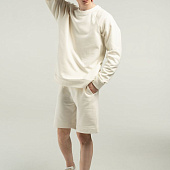 Свитшот унисекс S1, молочно-белый