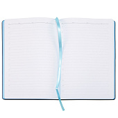 Ежедневник Bookmark, недатированный, черный с голубым