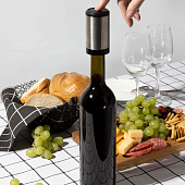 Электрическая пробка для вина Tuoretta, серебристая