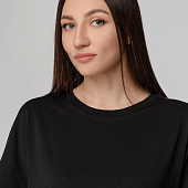 Футболка унисекс оверсайз Crosstown, черная