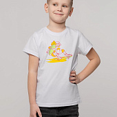 Футболка детская Skateboard, белая