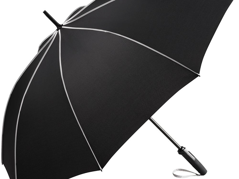 Зонт-трость Seam, светло-серый