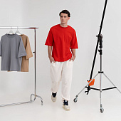 Футболка оверсайз унисекс Kosmos 2.0, красная