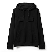 Худи унисекс с карманом на груди Chest Pocket, черное