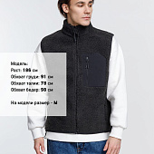 Жилет унисекс Fury BW, темно-серый (графит)