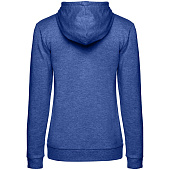Толстовка с капюшоном женская Hoodie, ярко-синий меланж