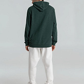 Толстовка с капюшоном унисекс Hoodie, темно-зеленый меланж